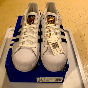Adidas Superstar training shoes. Size 11. NWT